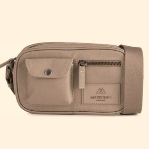 Markberg Darla NWT Soft Crossbody Dark Beige Tan Sand Neutral